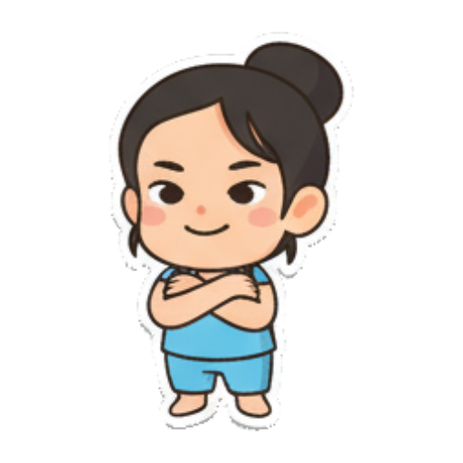 双手合十期待 Chibi Girl Daily Life sticker for expressive chats and social replies.