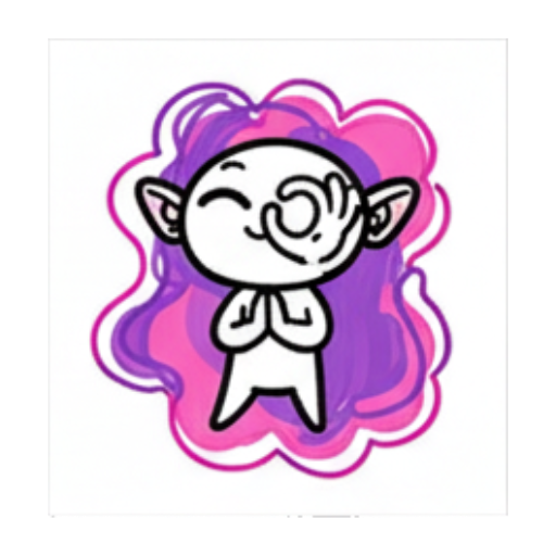 害羞比心感谢 Chibi Elf Emotions sticker for expressive chats and social replies.
