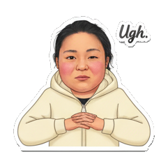 渴望美食，FOOD PLS Real Human Emotion Stickers sticker for expressive chats and social replies.
