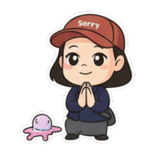 女孩双手合十抱歉 Chibi Ice Cream Girl sticker for expressive chats and social replies.