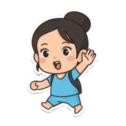 惊讶张嘴瞪眼 Chibi Girl Daily Life sticker for expressive chats and social replies.