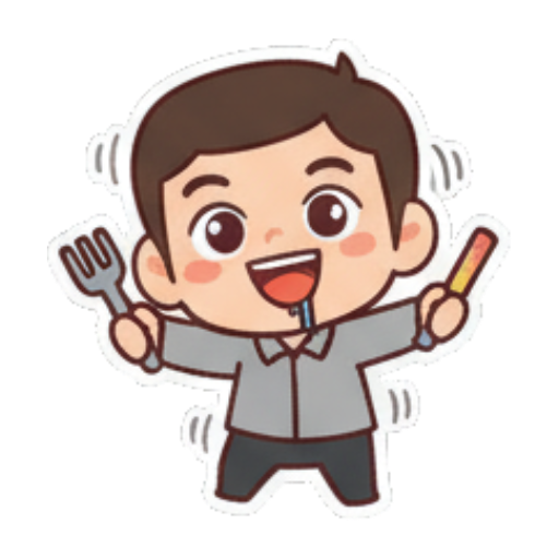 手拿刀叉准备吃饭 Chibi Guy Daily Expressions sticker for expressive chats and social replies.