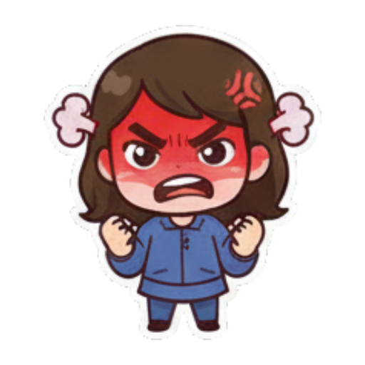 Sticker 8 from AI Sticker Pack, designed for expressive chats, social replies, and everyday reactions.