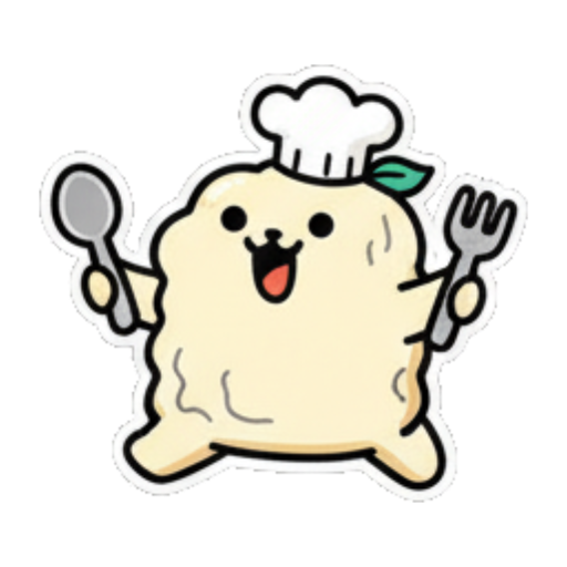 快乐团子准备吃饭 Cute Chef Blob sticker for expressive chats and social replies.