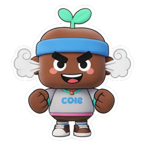 坐在水坑里哭泣 Coie's Sprout Expressions sticker for expressive chats and social replies.