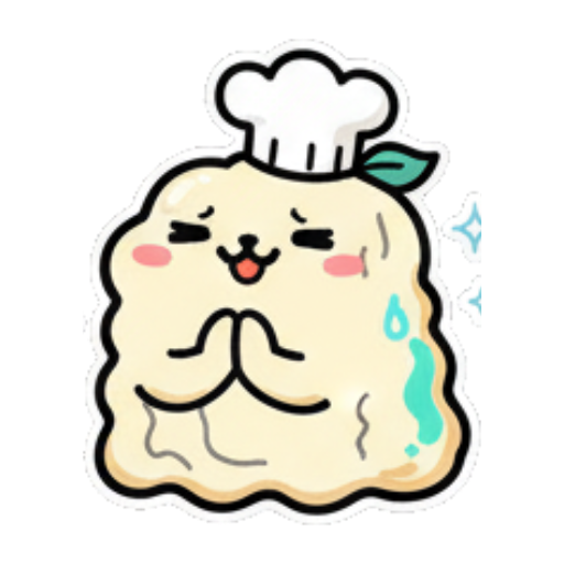 汗流浃背无奈 Doughy Chef's Daily Life sticker for expressive chats and social replies.
