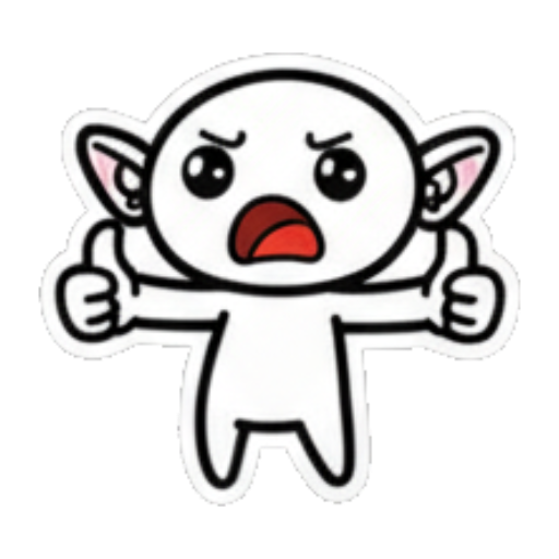 竖起大拇指点赞 Cute Elf Goblin Stickers sticker for expressive chats and social replies.