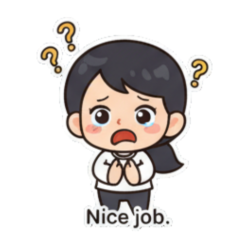 Sticker 10 from AI Sticker Pack, designed for expressive chats, social replies, and everyday reactions.