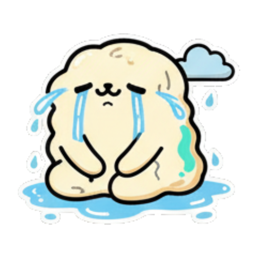 手拿笔带问号 Doughy Chef's Daily Life sticker for expressive chats and social replies.