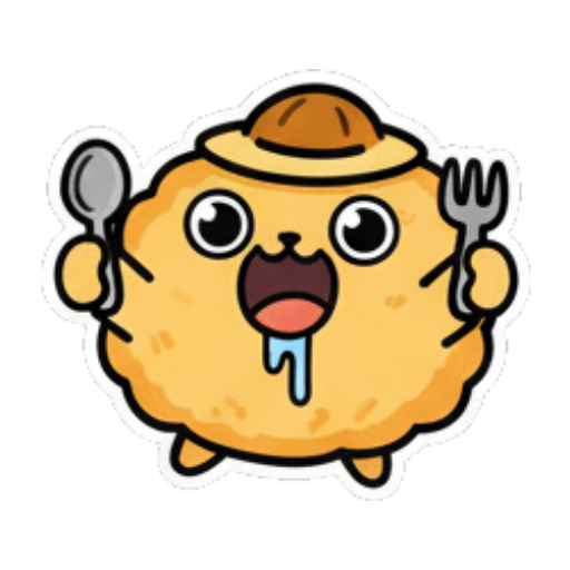 大口吃饭真香 Fluffy Bun's Daily Moods sticker for expressive chats and social replies.