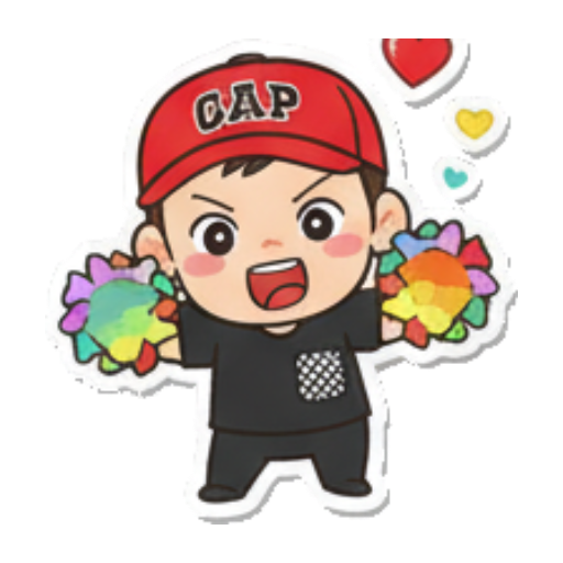 Eating sushi, happy Chibi Boy Expressive Stickers sticker for expressive chats and social replies.