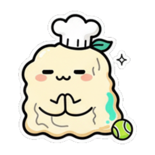 合十祈祷或感谢 Chef Blob's Daily Life sticker for expressive chats and social replies.