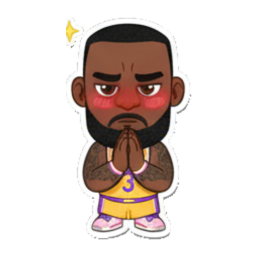 Crying sadly in a puddle Chibi Basketball Star sticker for expressive chats and social replies.