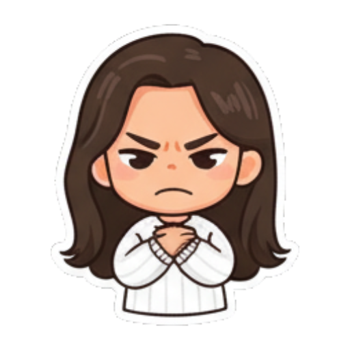 Sticker 3 from AI Sticker Pack, designed for expressive chats, social replies, and everyday reactions.