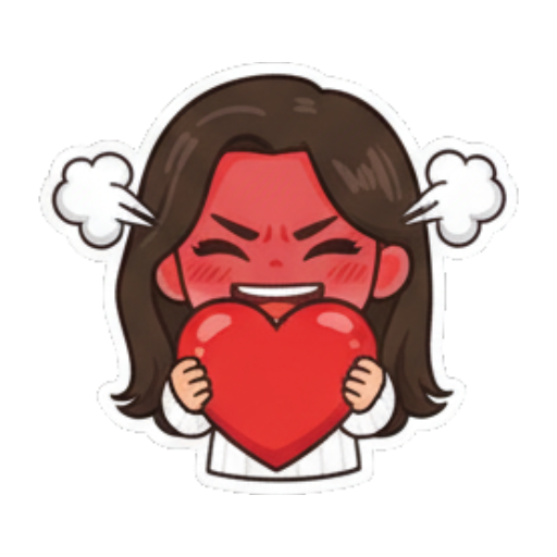 Sticker 8 from AI Sticker Pack, designed for expressive chats, social replies, and everyday reactions.