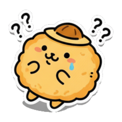 歪头耸肩表疑问 Fluffy Buddy Stickers sticker for expressive chats and social replies.