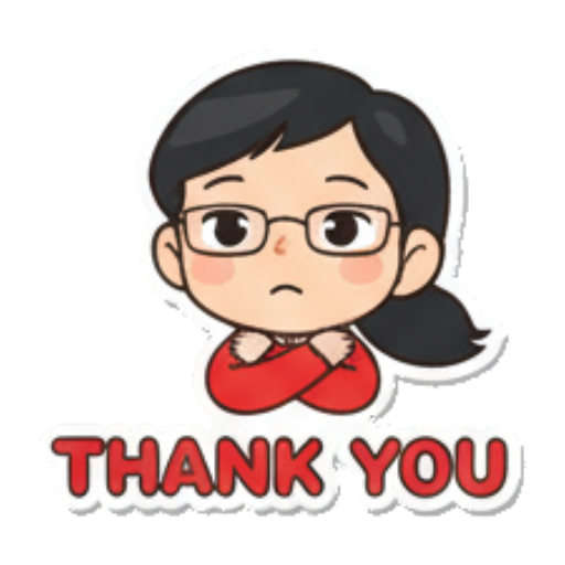 Woman expressing "Thank You" politely. Chibi Santa Girl Stickers sticker for expressive chats and social replies.