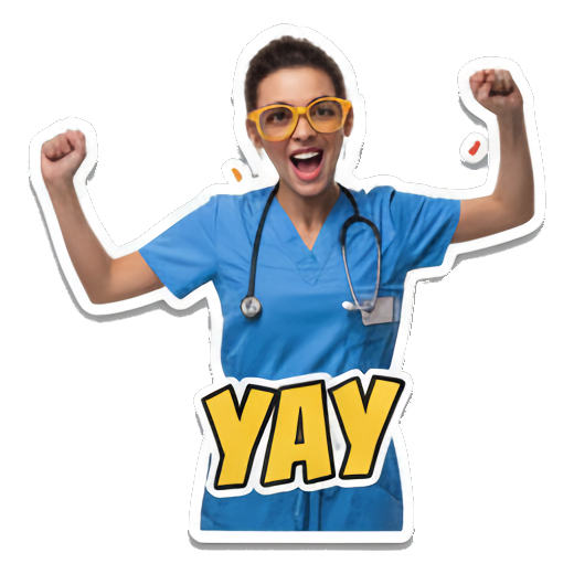 展现职场人日常喜怒哀乐。 Medical Pro Emotions sticker for expressive chats and social replies.