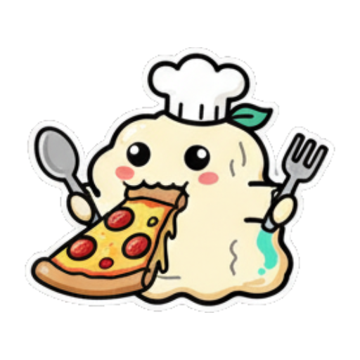 大口吃披萨真香 Chef Blob's Daily Life sticker for expressive chats and social replies.