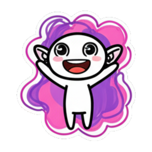 精灵开心挥手打招呼 Chibi Elf Expressive Pack sticker for expressive chats and social replies.