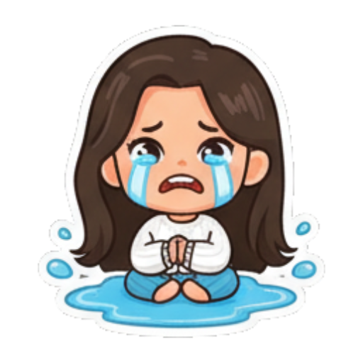 Sticker 9 from AI Sticker Pack, designed for expressive chats, social replies, and everyday reactions.