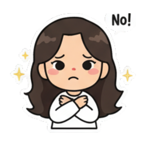 Sticker 3 from AI Sticker Pack, designed for expressive chats, social replies, and everyday reactions.