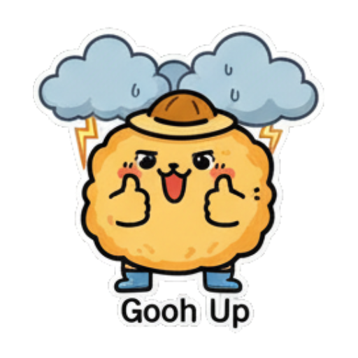 双手比赞加油。 Cute Fluffy Creature Daily sticker for expressive chats and social replies.