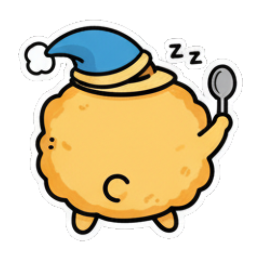 戴睡帽打瞌睡 Fluffy Bun's Daily Moods sticker for expressive chats and social replies.