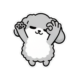 小狗挠头表示疑惑 Fluffy Doggy Daily Moods sticker for expressive chats and social replies.