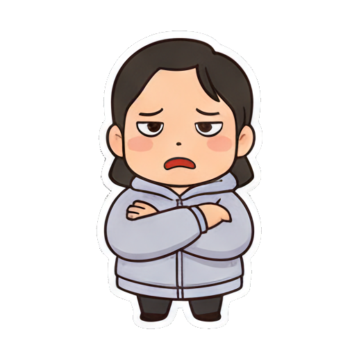 Sticker 3 from AI Sticker Pack, designed for expressive chats, social replies, and everyday reactions.