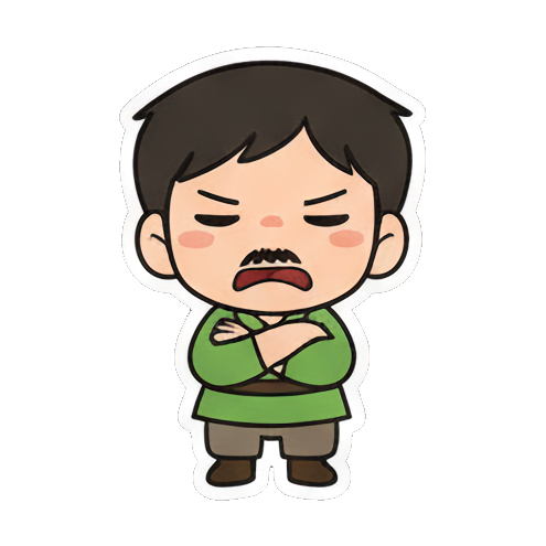 Sticker 3 from AI Sticker Pack, designed for expressive chats, social replies, and everyday reactions.