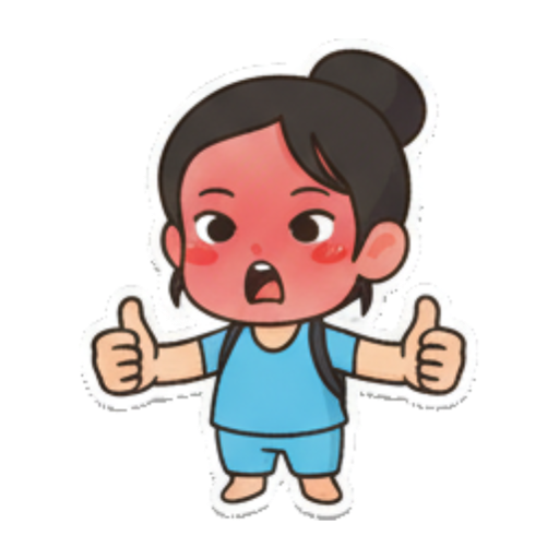 戴睡帽吹泡泡 Chibi Girl Daily Life sticker for expressive chats and social replies.