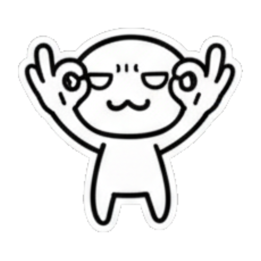 比耶手势很酷 Cute Elf Goblin Stickers sticker for expressive chats and social replies.