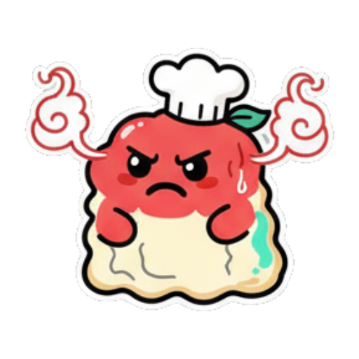 气得冒烟很愤怒 Chef Blob's Daily Life sticker for expressive chats and social replies.