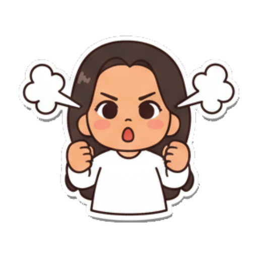 Sticker 8 from AI Sticker Pack, designed for expressive chats, social replies, and everyday reactions.