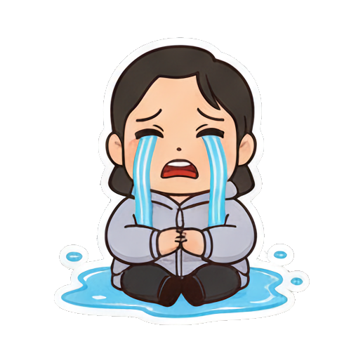 Sticker 9 from AI Sticker Pack, designed for expressive chats, social replies, and everyday reactions.