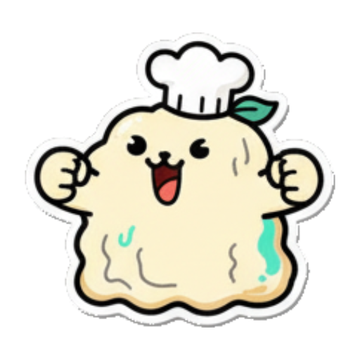 厨师团子开心秀肌肉 Chef Blob's Daily Fun sticker for expressive chats and social replies.