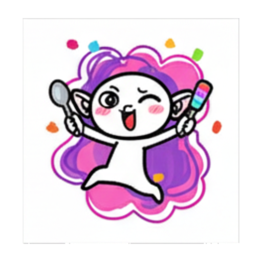 手拿冰棒跳舞 Chibi Elf Emotions sticker for expressive chats and social replies.