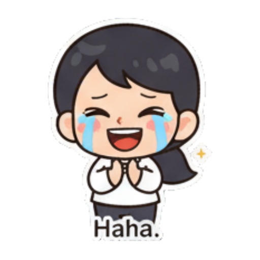 Sticker 6 from AI Sticker Pack, designed for expressive chats, social replies, and everyday reactions.