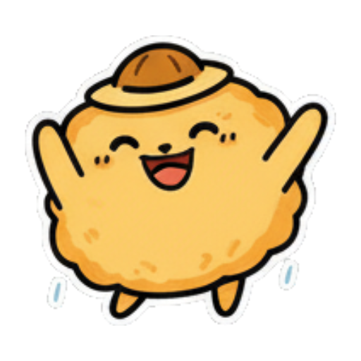 可爱毛绒团挥手打招呼。 Cute Fluffy Creature Daily sticker for expressive chats and social replies.