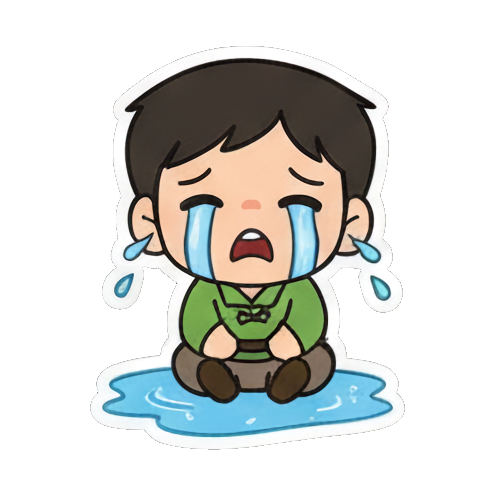 Sticker 9 from AI Sticker Pack, designed for expressive chats, social replies, and everyday reactions.