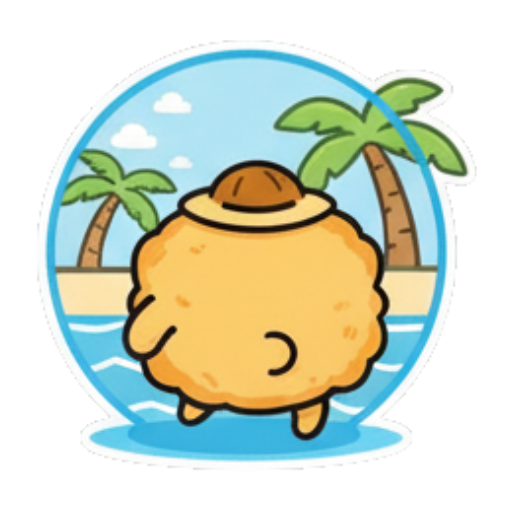 圆滚滚的可爱形象 Cute Fluffy Character Stickers sticker for expressive chats and social replies.