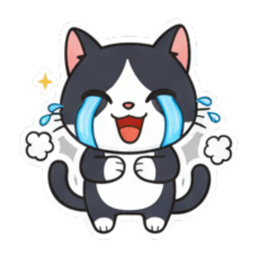 捧着爱心的猫咪 Cute Tuxedo Cat Expressions sticker for expressive chats and social replies.