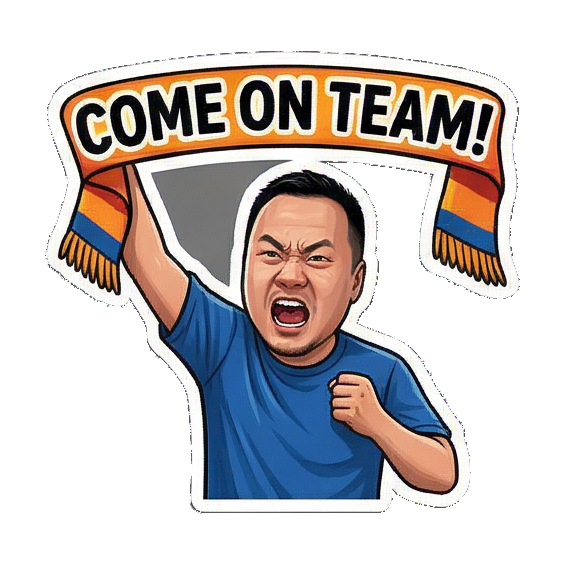 Sticker 16 from AI Sticker Pack, designed for expressive chats, social replies, and everyday reactions.