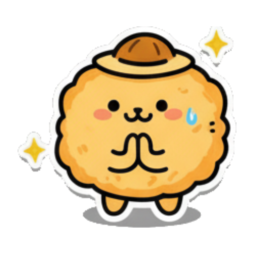 双手合十表感谢 Fluffy Buddy Stickers sticker for expressive chats and social replies.