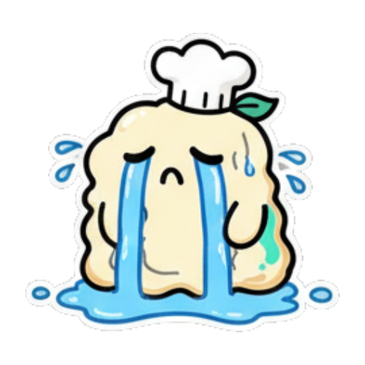 泪流满面哭泣中 Chef Blob's Daily Life sticker for expressive chats and social replies.