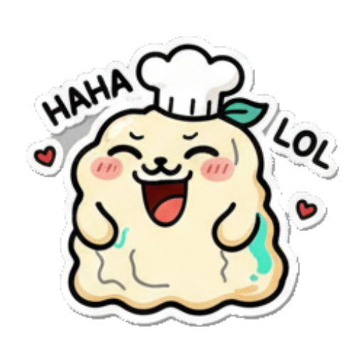 厨师团子哈哈大笑 Chef Blob's Daily Fun sticker for expressive chats and social replies.