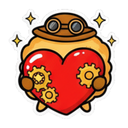 Angry and steaming. Steampunk Fluffball Adventures sticker for expressive chats and social replies.