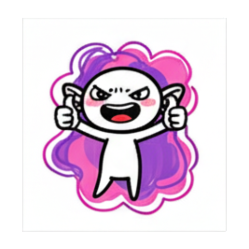 竖起拇指点赞 Chibi Elf Emotions sticker for expressive chats and social replies.