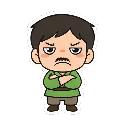 Sticker 4 from AI Sticker Pack, designed for expressive chats, social replies, and everyday reactions.
